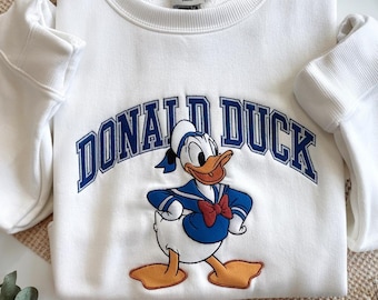 Sudadera bordada del Pato Donald, camiseta del Pato Donald (1934), sudadera de Donald, camiseta de viaje a Disney, camiseta de Mickey y sus amigos, camiseta de Disneyworld