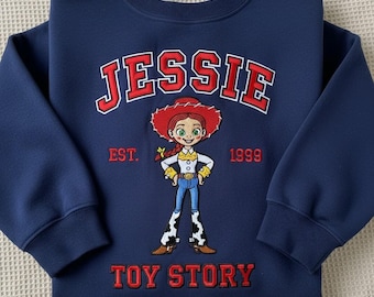 Jessie Toy Story Embroidered Sweatshirt, Disney Cowgirl Sweater, Toy Story Character Shirt, Disneyland Trip Tee, Toy Story Jessie Crewneck