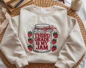 EMBROIDERED Third Grade Teacher Sweatshirt, 3rd Grade Teacher Shirt, 3rd Grade T-Shirt, Third Grade TShirt, Elementary School,Teaching Shirt