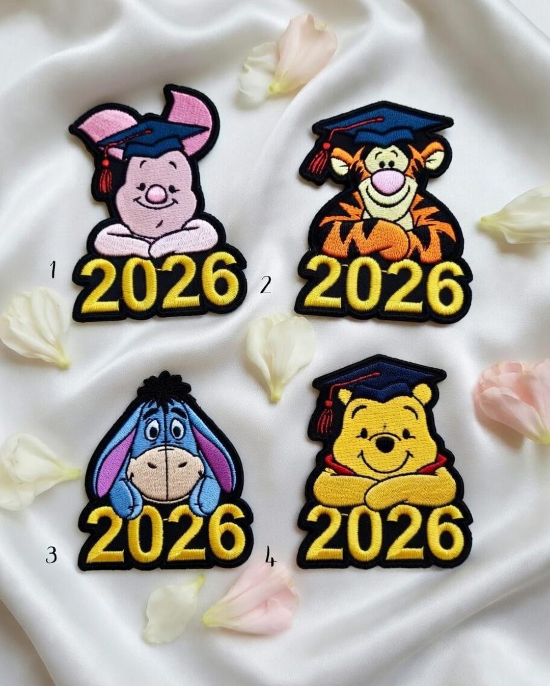 Tigger Graduation Winnie Pooh Graduation Embroidered Patch, Disney Pooh Bear Iron on ...