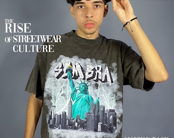 New York Graphic T-Shirt Pullover Crewneck Top DTG Print Tee Shirt Statue of Liberty Streetwear Street Style Summer Style Gift For Him Merch