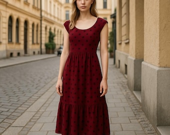 princess polly baby blue dress Handmade Burgundy Boho Maxi Dress: Vintage Style Long Sundress