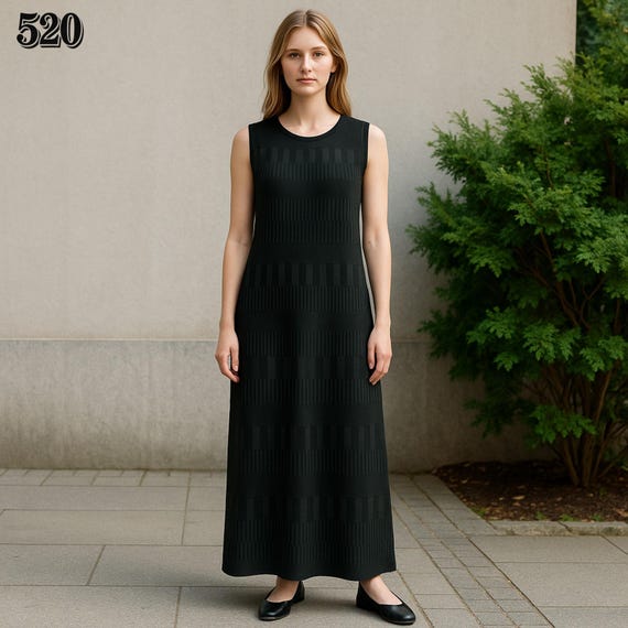 Handmade Black Maxi Dress: Sleeveless Vintage Style Long Dress - Etsy Canada