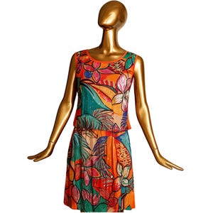 Handmade Floral Blouse and Skirt Set: Lightweight Boho Summer Outfit