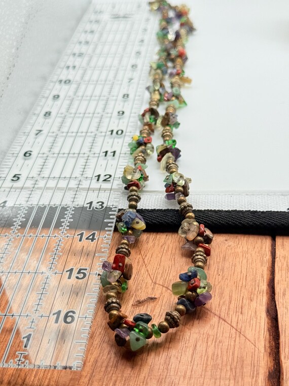 Signed Cookie Lee Necklace: Vintage Boho Bead Chi… - image 5