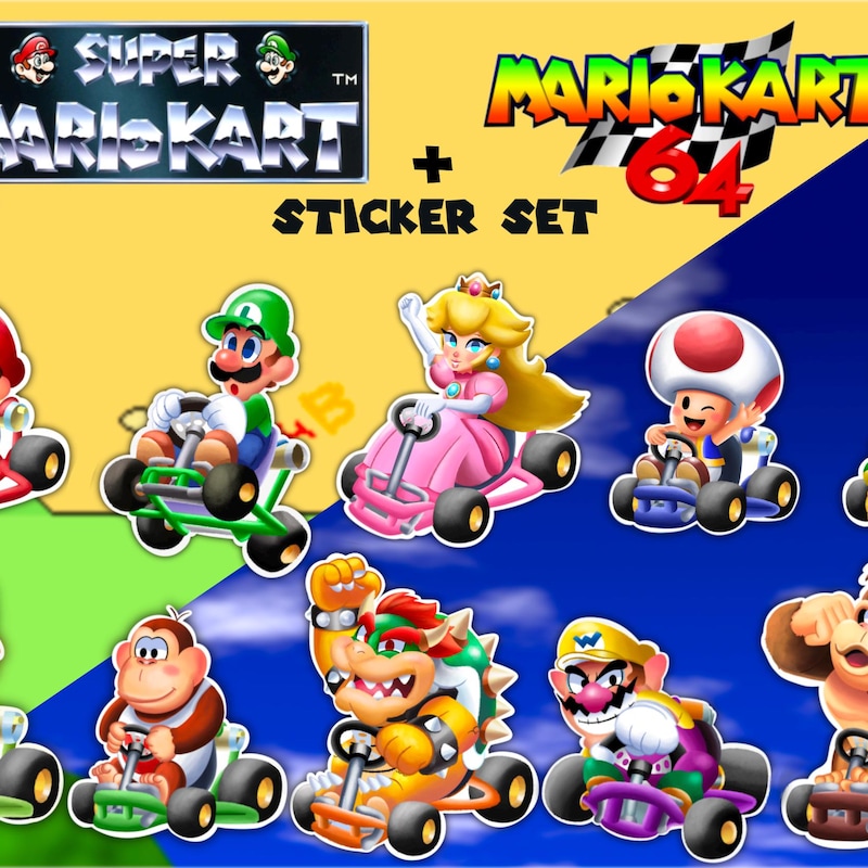 Mario Stickers - Etsy