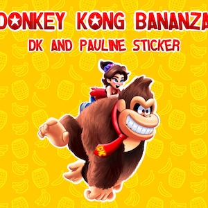 Donkey Kong Bananza - Dk and Pauline Sticker
