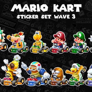 Zestaw naklejek Mario Kart Fala 3