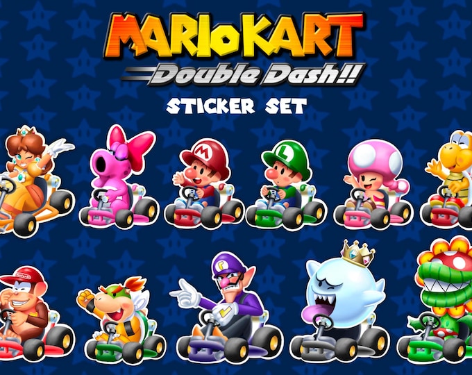 Super Mario Kart Sticker Pack - Etsy
