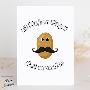Mejor Papa Greeting Card | Father's Day Letter | Dia de los Padres | Spanish Stationary Gift