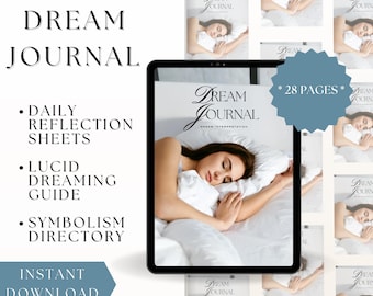 Digital Dream Journal | 28-Page Spiritual Journal for Self-Discovery & Dream Interpretation | Digital Download