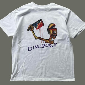 Dinosaur Jr White Tee, Unisex, grafisches T-Shirt