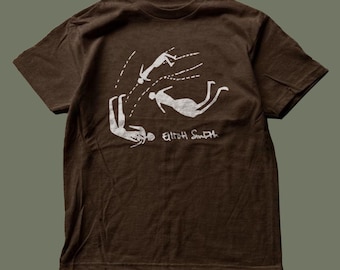Elliott Smith Brown Tee,unisex,graphic tee