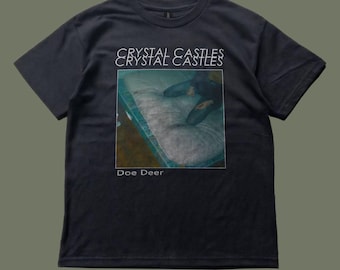 Crystal Castles Black Tee,unisex,graphic tee