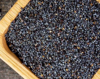 Organic Blue Poppy Seeds | Papaver Somniferum, For Cooking