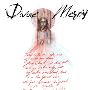 Divine Mercy bible journaling elements digital download image 2