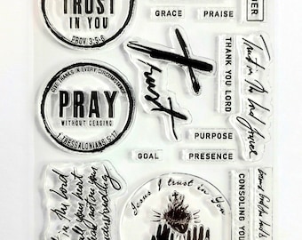LENT-TRUST Stamp set - Faith Notes