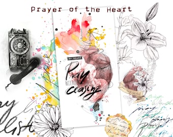 The Prayer of the Heart- a creative bible study, Bible journaling creative devotional - digital download
