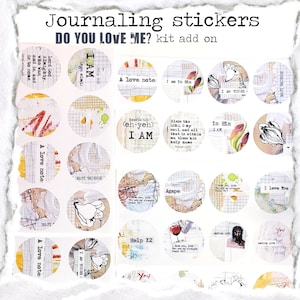 Hou je van mij? - VOEG 40 journaling circulaire stickers toe
