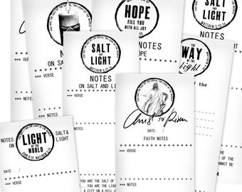 Salt & Light- Faith Receipts Journaling Elements