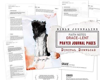Grace-Lent Kit Prayer Journal Pages Edition