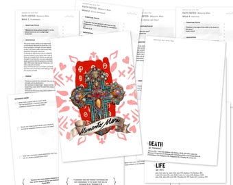 MEMENTO MORI kit Prayer Journal pages