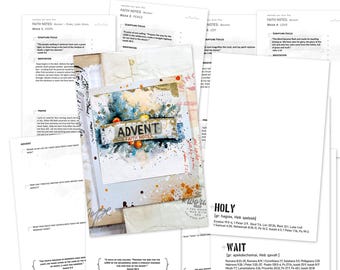ADVENT kit Prayer Journal pages