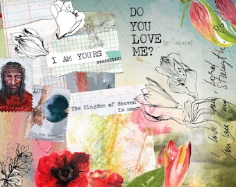 Do you love Me? - digital download, a creative bible study, Bible journaling creative devotional