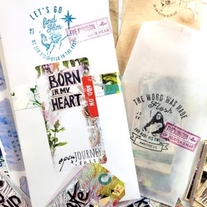 Born in my heart- ADD ON  Bible journaling kit elements