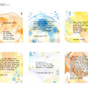 Inspirational Bible Verse Cards - set of 24 - digital download image 2