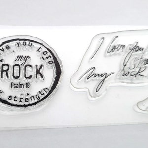 God my Rock Journaling Stamp Set