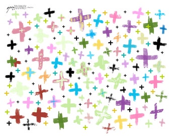 Colorful Crosses - digital download for bible journaling, card making and craft