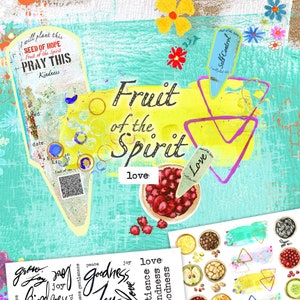 Fruit of the Spirit- a creative bible study, Bible journaling creative devotional - digital download