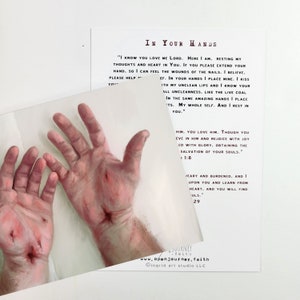 In Your Hands -  Prayer Card
