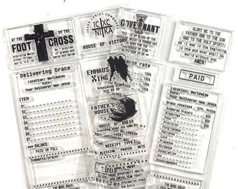 Receipt GRACE-LENT Stamp sets - Faith Notes
