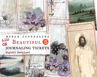 ADD ON Beautiful 5 TRUST- Journaling Tickets - digital download