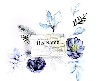 His Name - 33 Names of Jesus card set (with Bible verse references)