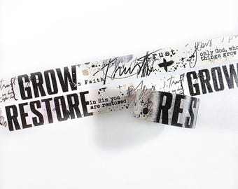 Grow - Restore- washi tape