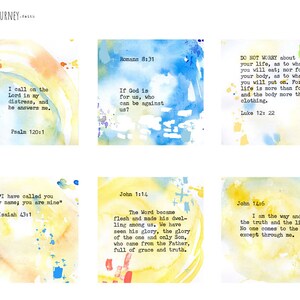 Inspirational Bible Verse Cards - set of 24 - digital download image 5