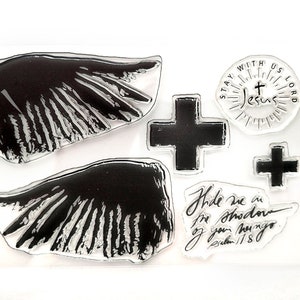 Juego de sellos para diario Faith WINGS
