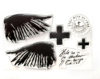 Faith WINGS Journaling Stamp Set