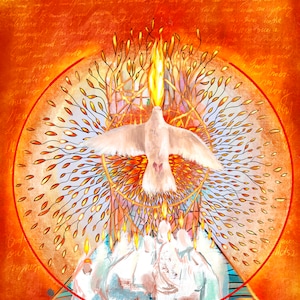 Come Holy Spirit, Pentecost - fine art giclee print
