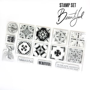 Beautiful stamp set - kit elements