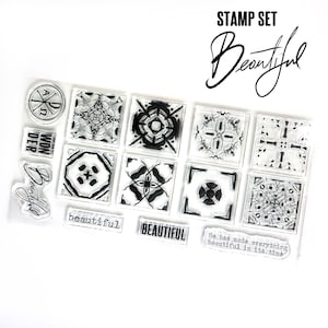Bellissimo set di timbri - elementi del kit