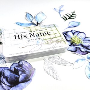 His Name 33 Names of Jesus card set with Bible verse references image 2