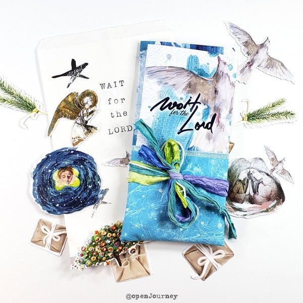 Wait for the Lord- an Advent creative bible study / Bible journaling creative devotional kit