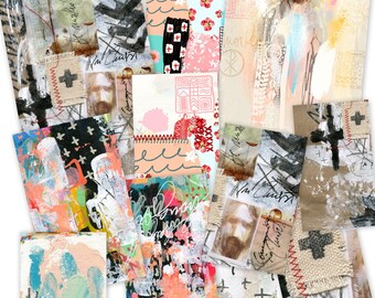 MARKS- set of 13 journaling cards mix