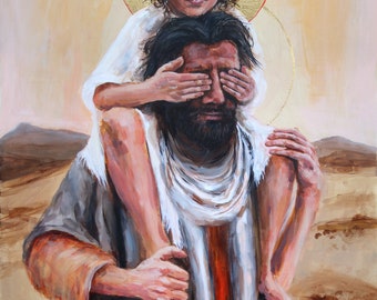 Trust - Jezus en Jozef - gebedskaart en prenten