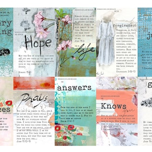 Remain in My Love - set of 40 Bible Journaling Cards -digital download