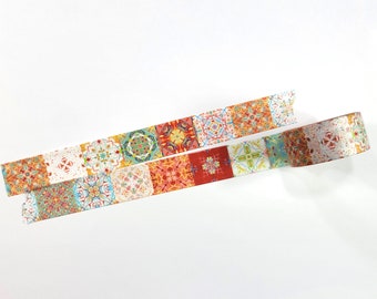 Colorful Tiles - washi tape